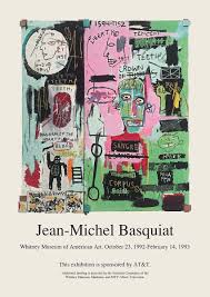 Jean Michel Basquiat Exhibition Poster For The Whitney Etsy Jean Michel Basquiat Pop Art Print Basquiat Art