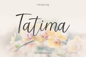 Archive of freely downloadable fonts. Tatima Handwritten Font Free Font Download