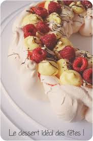 Pavlova Au Citron Ganache Montee Au Chocolat Blanc Et Framboises Bien Fait Pour Ta Pomme Pavlova Alimentation Recettes Noel