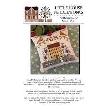 Patterns increase in size as they go down the page. Fgh Abc Samplers 3 Cross Stitch Pattern Little House Needleworks Fat Quarter Shop