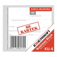 Elementy najlepiej wydrukować na lepszym papierze (może być blok techniczny). Druk Emerson Karta Urlopowa A7 60 Kartek