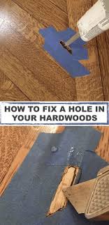 Repair Hole In Damaged Hardwood Floor With Images Diy Home Improvement Home Repair