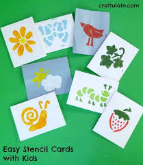 Easy to do, and when added a picture or a quote special to that person, we instantly 6. Easy Stencil Cards With Kids Craftulate