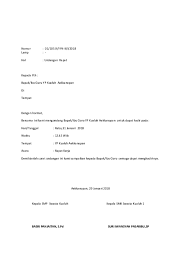 Untuk itu, contoh surat undangan rapat yang akan dituliskan ini dapat memberikan inspirasi dan pilihan kepada anda dalam membuat surat. Contoh Surat Undangan Rapat Sekolah Doc