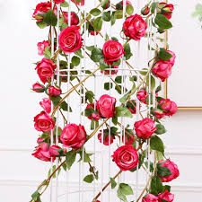 No matter the theme, the place, flowers always make a perfect decoration for the wedding arch. 1 5m Rose Artificial Flowers Vine Diy Wedding Arch Rose Wisteria Vine Home Christmas Decorative Flower Buy At The Price Of 5 17 In Aliexpress Com Imall Com