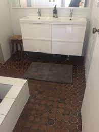 Use painters tape and tape off the floor trim and anything else bordering the floor like the tub, toilet, vanity, etc. Painting Bathroom Floor Tiles Rustoleum Floor Houzz Au