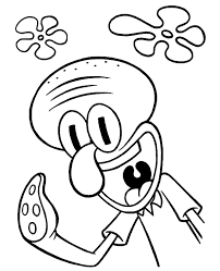 He is spongebob's grumpy neighbor and coworker who lives in an easter island head. Squidward Coloring Pages Best Coloring Pages For Kids In 2021 Cartoon Coloring Pages Spongebob Coloring Pages