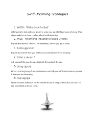 Dream interpretation · 3 years ago. Lucid Dreaming Techniques 1 Wbtb Wake Back To Bed