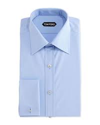 Tom Ford Classic French Cuff Dress Shirt Blue Mens Shirt Dress French Cuff Dress Shirts Shirt Dress