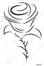 Te presentamos 90 inspiradores ejemplos de dibujos para . Simple Dibujo En Blanco Y Negro De La Flor De Vector De Stock Crushpixel