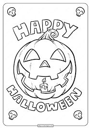 Keep your kids busy doing something fun and creative by printing out free coloring pages. Happy Halloween Coloring Pages
