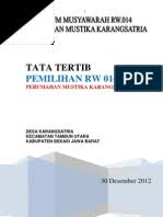 Berita acara pemilihan menindak lanjuti keinginan warga untuk pemekaran wilayah aa9, ab3, ab4, dan ab5 maka pada tanggal 20 november 2010 diadakan pemilihan ketua rt 05 rw 20 yang dihadiri oleh 32 kk dari 50 kk yang ada. Berita Acara Pemilihan Ketua Rt