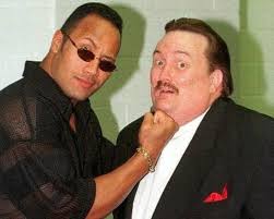 The Rock and the late Paul Bearer backstage 📸