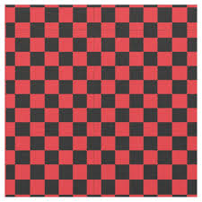 Black And Red Checkered Black Red Checker Pattern Fabric In 2020 Black And Red Checkered Pattern Red Checkered