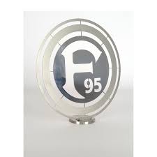 Seit der saison 2005/06 bestreitet fortuna düsseldorf den großteil seiner heimspiele in der arena. Fortuna Dusseldorf Logo Zum Aufstellen Edelstahl Made Of Steel