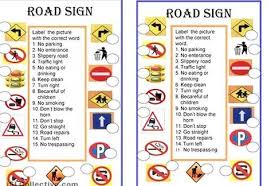 Road Signs Worksheet Free Esl City Sign Reading Comprehension Lessons Kindergarten Worksheets