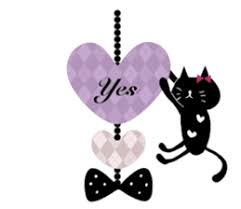 Otona Kawaii Black Cat Sticker By Keico