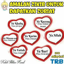 Ilaa hadrotin nabiyyil musthofa sayyidina wal maulana silahkan di amalkan semoga bermanfaat. Zikir Dapat Zuriat Sedikit Tips Kelab Ikhtiar Hamil Facebook