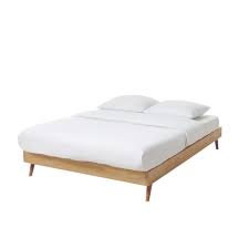 Kopfteil bett gepolstert stoff 160 cm beige kaufen. Vintage Bett 160 X 200 Sixties Maisons Du Monde