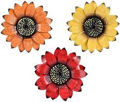 Ratings, based on 14 reviews. Buy Yeahome Metal Flower Wall Decor 9 Inch Wall Art Decorations Sunflower Decor Hanging For Bathroom Bedroom Living Room Office Home Fall Decorations Boho Art Set Of 3 Handmade Gift For