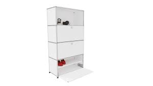 Ihr schrank usm sollte setzen logischerweise optimal zu ihnen als käufer passen, dass sie auswählen zu hause hinterher nicht von ihrer neuanschaffung enttäuscht werden. Usm Haller Schuhschrank Mit Klappe Weiss Reinweiss Usm Schuhschrank Weiss
