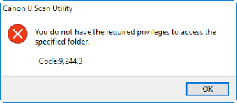The differences of ij scan utility canon mp237 with another scanner application is, this application provides feature to save and scan any documents directly through the icon placed on the main menu. Canon Knowledge Base Error You Do Have Required Privileges To Access Folder Ij Scan Utility Windows