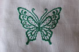 Cross stitch pattern feathers the file is made in a4 format. A Simple Butterfly To Cross Stitch Cross Stitch