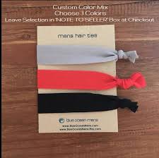 Dyeing your hair is a fun way to try out a new look or a strategy you can use to hide gray hairs to look more youthful. Mens Hair Ties Black Red Grey Hair Ties Ponytail Holder Hair Etsy