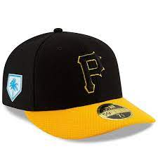 Pittsburgh Pirates New Era 2019 Spring Training Low Profile 59fifty Fitted Hat Black Yellow Fitted Hats Pittsburgh Pirates Spring Training
