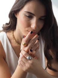 Silver Bold Ring for Women, Silver Dome Adjustable Ring, Statement Ring,  Made in Greece Jewellery,