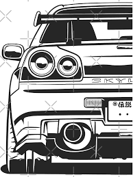 These pictures would make a good backdrop for an auto dealership, auto parts store or any business that deals with jdm cars and parts. Poster Skyline R34 Gtr De Olegmarkaryan En 2021 Nissan Skyline Gtr Nissan Gtr R34 Skyline Gt