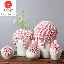 Pin By Brunette Allan On Interesting Crafts In 2021 Vase Crafts Ceramic Flowers Flower Crafts