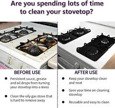 Amazon's choice for grease cleaner for stove top. 4pcs Gas Stove Protector Gas Stove Cooker Cover Liner Sheild Clean Mat Kitchen Gas Stove Stovetop Protector Kitchen Accessories Dishwasher Safe Protector Coverfoil Cover Aliexpress
