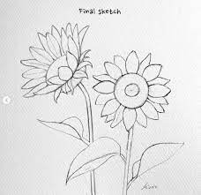 How To Draw Flowers In 2021 Flower Drawing Sunflower Drawing Flower Drawing Tutorials