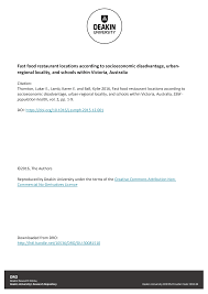 Http Dro Deakin Edu Au Eserv Du 30081510 Thornton Fastfoodrestaurant 2016 Pdf