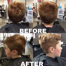 I Performed A Kids Haircut Using A 2 Guard On The Back And Sides And Blended It Up Taking Off An Inch At The Top