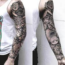 My Geometric Sleeve By Paul Davies Ragnarok Tattoo In Kingsbridge Uk Geometric Sleeve Tattoo Geometric Sleeve Ragnarok Tattoo