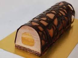 Buche Chocolat Noir Brownie Fruits De La Passion Recette Buche De Noel Originale Gateaux Et Desserts Et Dessert Noel