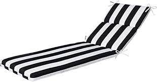 Maybe you would like to learn more about one of these? Amazon Com Pillow Perfect Outdoor Indoor Cabana Stripe Chaise Lounge Cushion 72 5 X 21 Black Patio Lawn Garden