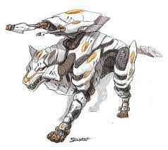 Zoids Sol Wolf By Teadino Robot Animal Robot Art Robot Concept Art