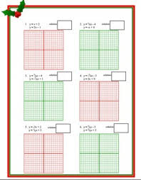 Mfas, graphing, system of linear equations, ordered pair, solution, intersecting lines. Solving Systems Of Equations By Graphing Christmas Math Activity