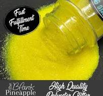 Neon Yellow Fluorescent Ultra Fine Cut Glitter, 2oz Shaker ...