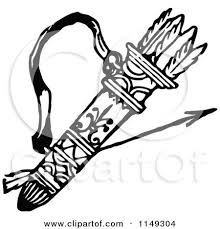 Arrow Clip Art Black And White 1149304 Clipart Of A Retro Vintage Black And White Archery Quiver And Arrows Royalty Free Vector Illustration Jpg Free Vector Illustration Arrow Quiver Quiver