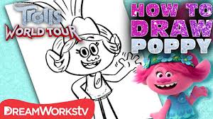 Today we'll be showing you how to draw poppy from the trolls movie! How To Draw A Troll Poppy Pic Cafe