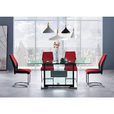 Unfollow living room chair red to stop getting updates on your ebay feed. D1182 Dining Room Set W Black And Red Chairs By Global Furniture Furniturepick