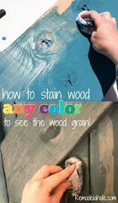 Fill the holes with a small amount of putty. How To Use Paint To Color Wash And Stain Wood Any Color The Wood Grain Still Shows Through Remodelah Easy Woodworking Ideas Staining Wood Woodworking Shows