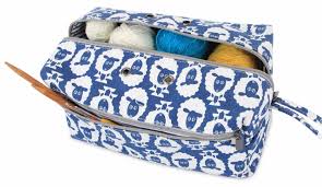Teamoy knitting tote bag, travel canvas project wrist bag for knitting needles(14inches), yarn and crochet supplies, lightweight, perfect size for knitting on the go (large, peony). 10 Must Have Knitting Bags And Organizers Blog Nobleknits