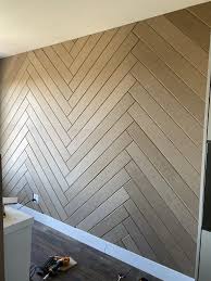When you're talking about accent wall trends, you have to talk about the herringbone pattern. Herringbone Accent Wall Diy Bold Boundless Blonde
