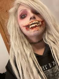 Help needed pleases!!! I still need to add eyebrows and the proper wig. But  what's the best way to keep the blood looking wet? Should I just add paint  to latex? Also