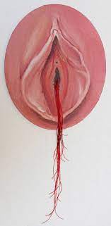 Una Vagina Painting by Tamara Lortkipanidze | Saatchi Art